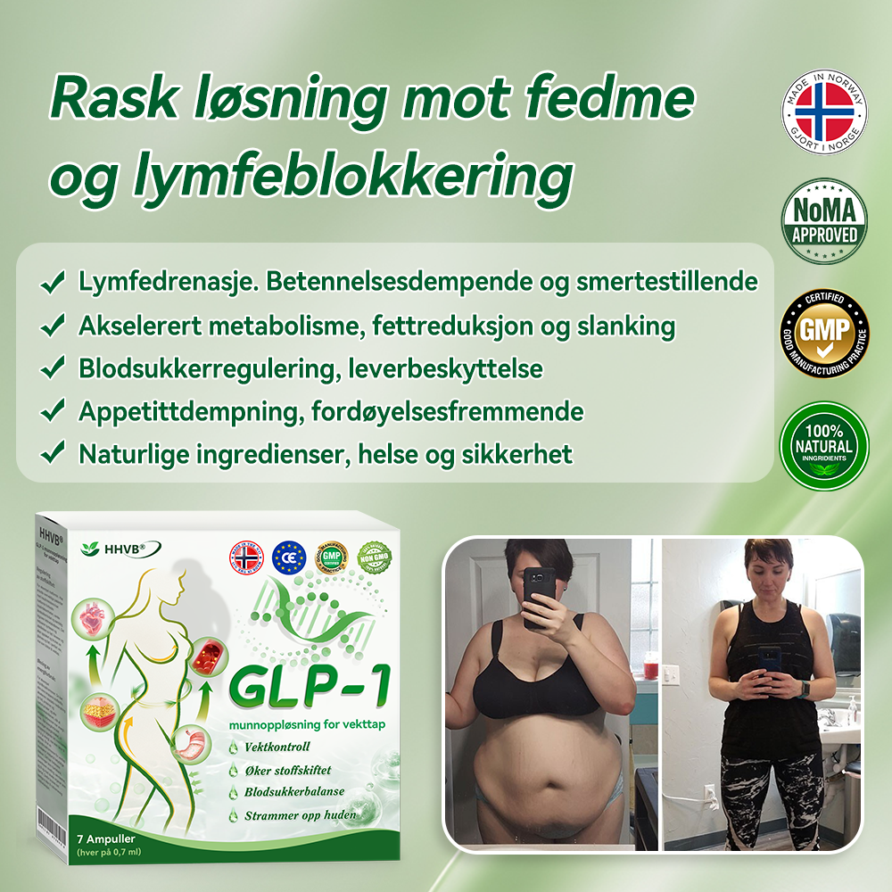 Offisiell butikk | 𝑯𝑯𝑽𝑩®👩⚕️🥇GLP-1 vekttap oral løsning Bare én gang i uken, synlige resultater på 7 dager ✅ For fedme, hjerte- og karsykdommer, diabetes, søvnapné, leddproblemer og mer
