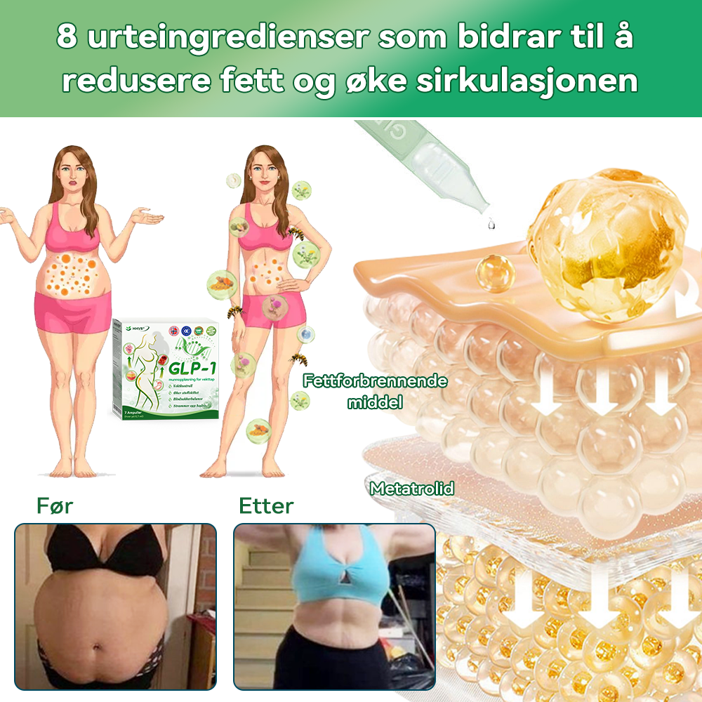 Offisiell butikk | 𝑯𝑯𝑽𝑩®👩⚕️🥇GLP-1 vekttap oral løsning Bare én gang i uken, synlige resultater på 7 dager ✅ For fedme, hjerte- og karsykdommer, diabetes, søvnapné, leddproblemer og mer