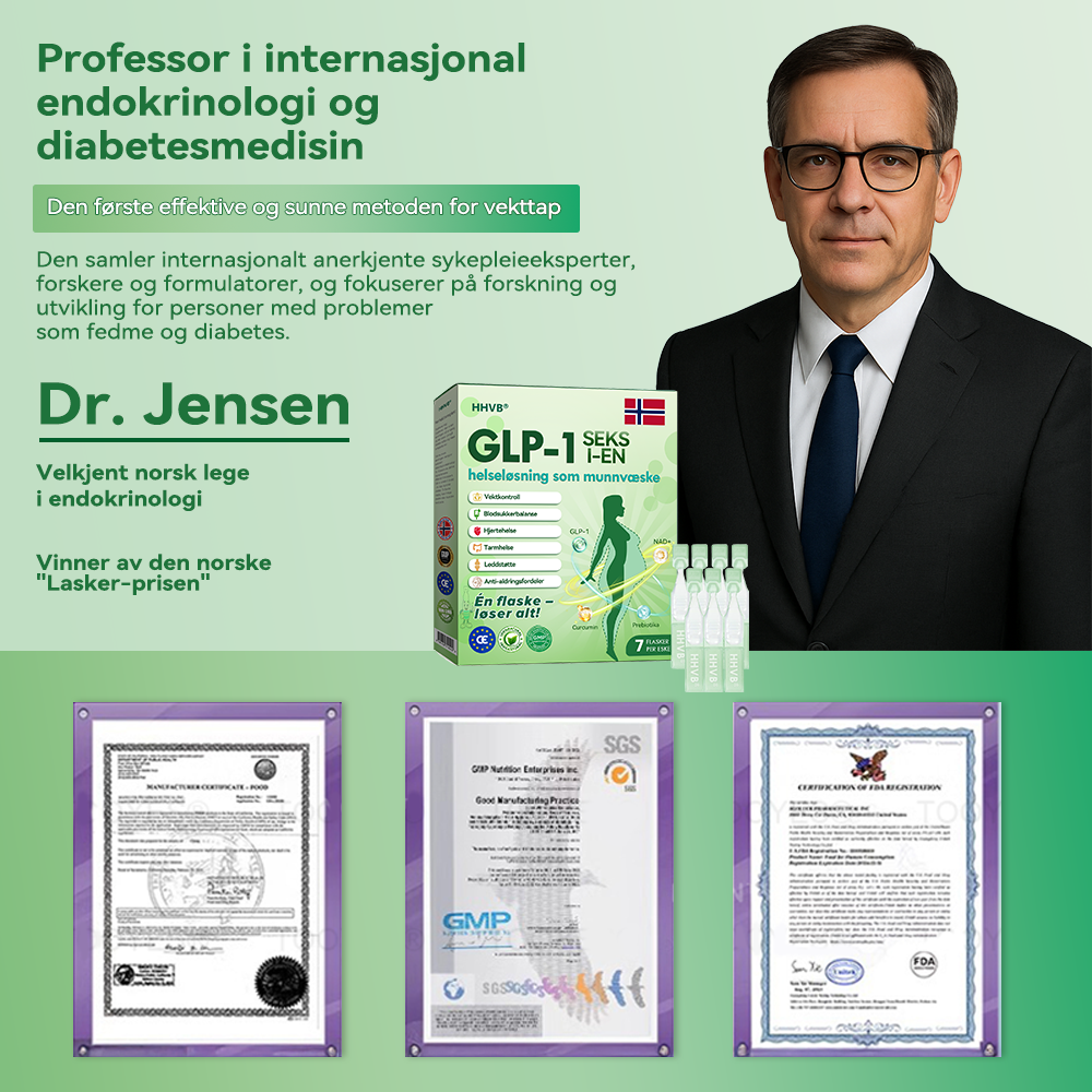 𝑶𝒇𝒇𝒊𝒄𝒊𝒂𝒍 𝑺𝒕𝒐𝒓𝒆 | 𝑯𝑯𝑽𝑩®👩⚕️𝐺𝐿𝑃-𝟏 Seks-i-én helseløsning som munnvæske (Kun én gang i uken – synlige resultater på 7 dager) ✅ For overvekt, hjerte- og karhelse, diabetes, søvnapné, leddplager og mer