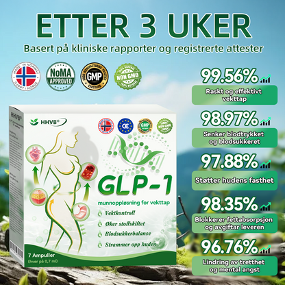 Offisiell butikk | 𝑯𝑯𝑽𝑩®👩‍⚕️🥇GLP-1 vekttap oral løsning  Bare én gang i uken, synlige resultater på 7 dager ✅ For fedme, hjerte- og karsykdommer, diabetes, søvnapné, leddproblemer og mer